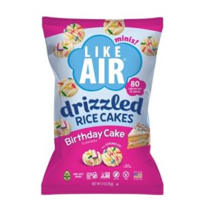 Like Air Drizzled Cake Rice Cakes Birthday Cake 4oz 8ct